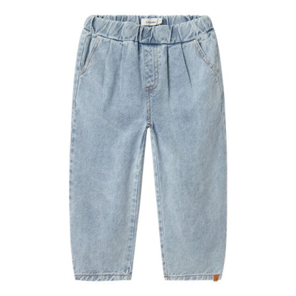 Loose Denim Jeans, Medium Blue Denim - Lil' Atelier