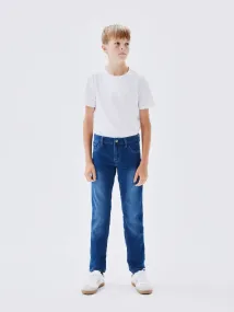 NKMTheo XSlim Sweat Jeans Medium Blå