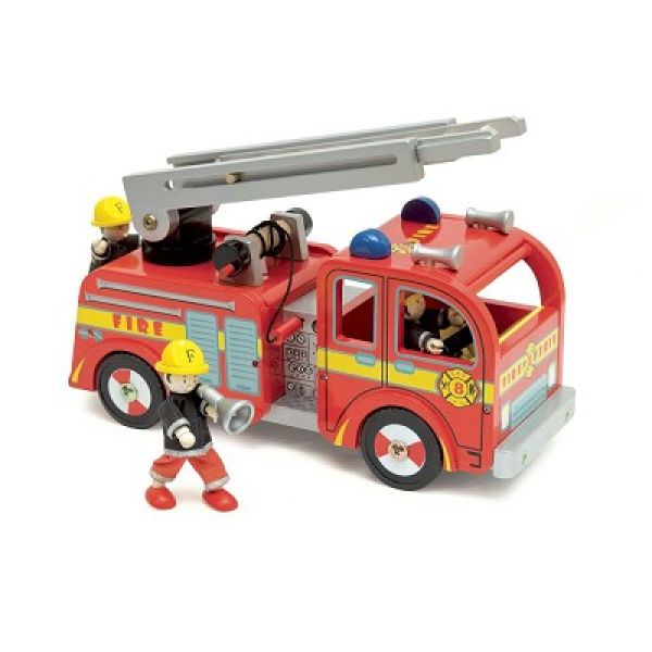 Brannbil med stige i tre - Le Toy Van 