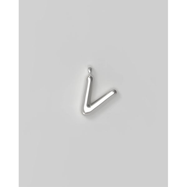 Letter Charm Small - V
