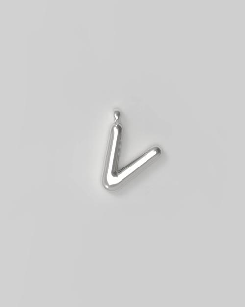 Letter Charm Small - V