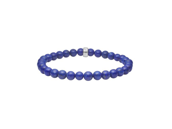 Armbånd på strikk med lapis