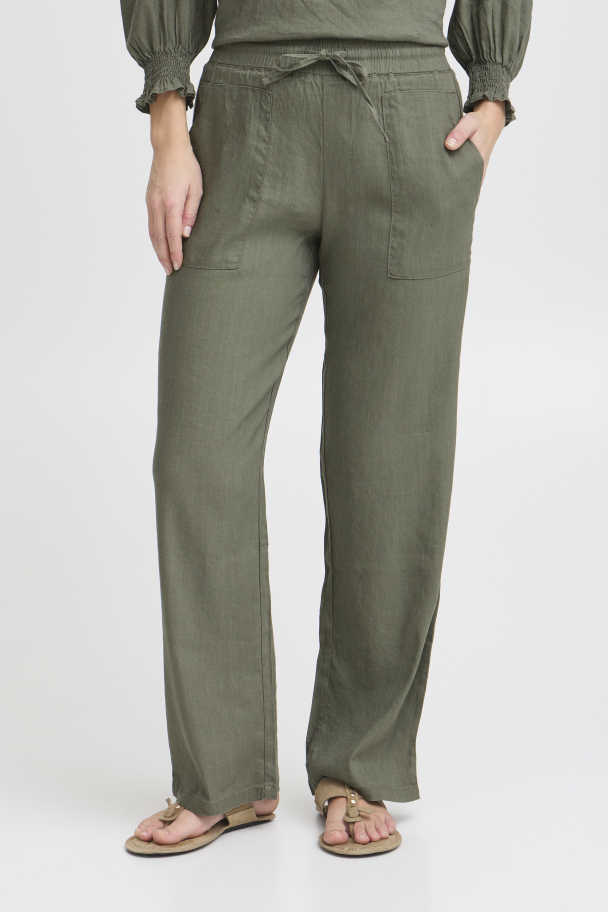 PZluca Linbukse Grønn - Image 1