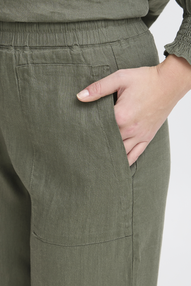 PZluca Linbukse Grønn - Image 4