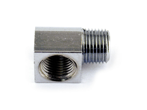 Oil fitting adapter, 90 degree
