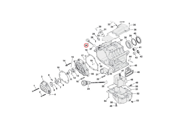 Transmission fill plug. round head