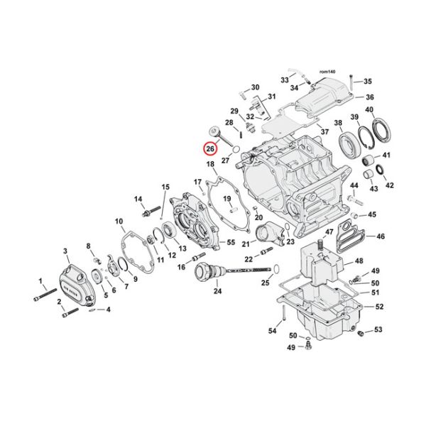 Transmission fill plug. round head
