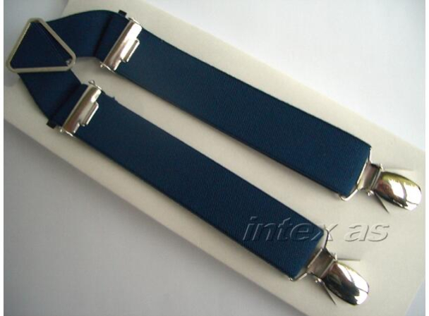 Bukseselr 2,5 cm bredde, 70 cm lengde Blå