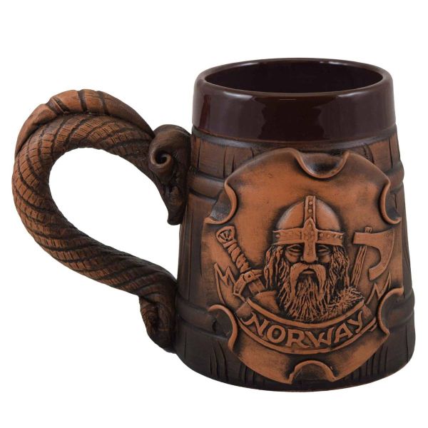  Krus 0,7L, håndlaget keramikk, Viking 