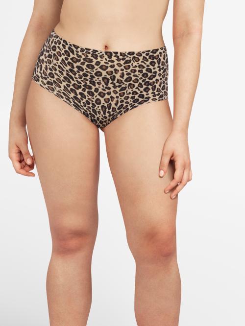 Soft stretch, high waist breief, Dyreprint