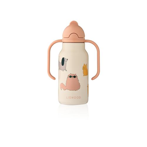 Liewood | Kimmie Bottle 250 ml - Cats and Dogs/Sandy