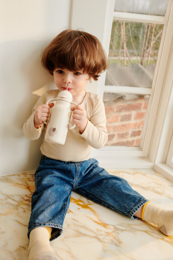 Kimmie Bottle 250 ml - Elephant/Creme de la creme - Image 5