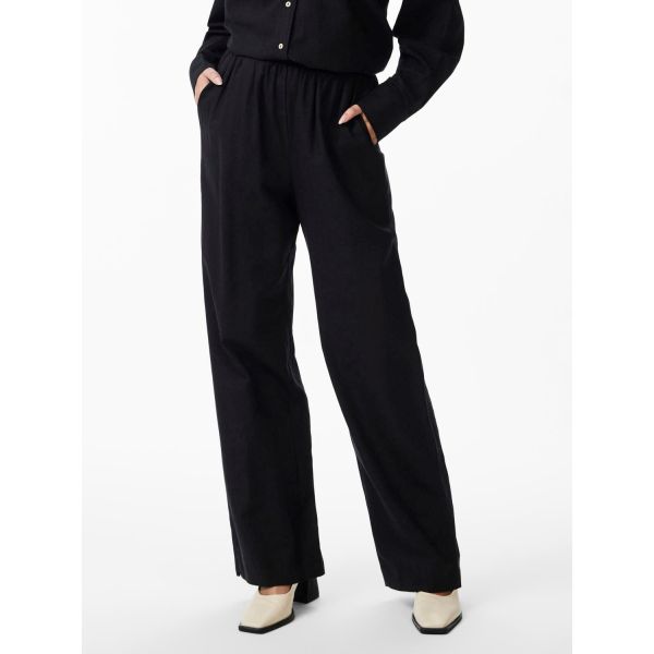 Flaxy Linen Pant - Black 