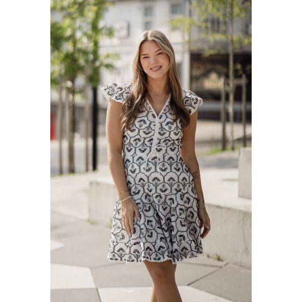 Mulla Dress - Star White/Black