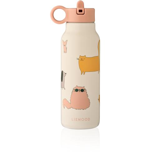 Liewood | Falk Drikkeflaske 350 ml - Cats and Dogs/Sandy