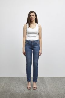PZsandra HW Jeans Med.Blue L30