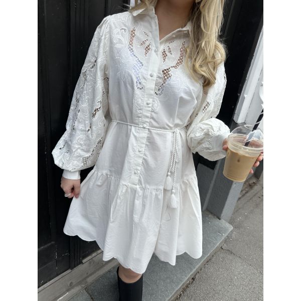 Wilma Shirt Dress - Star White
