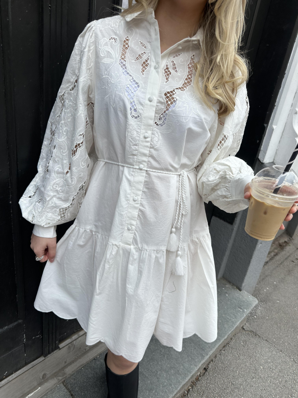 Wilma Shirt Dress - Star White - Image 1