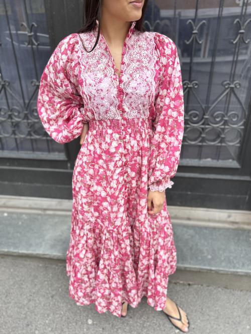 Cotton Slub Midi Dress - Poppy Meadow 