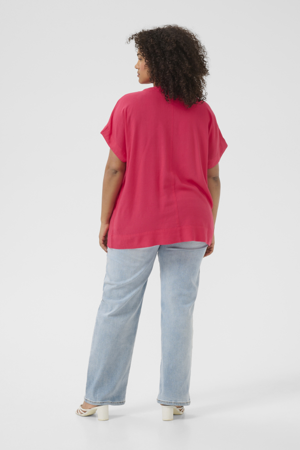 Kaffe Curve Mille bluse i linblanding - Image 4