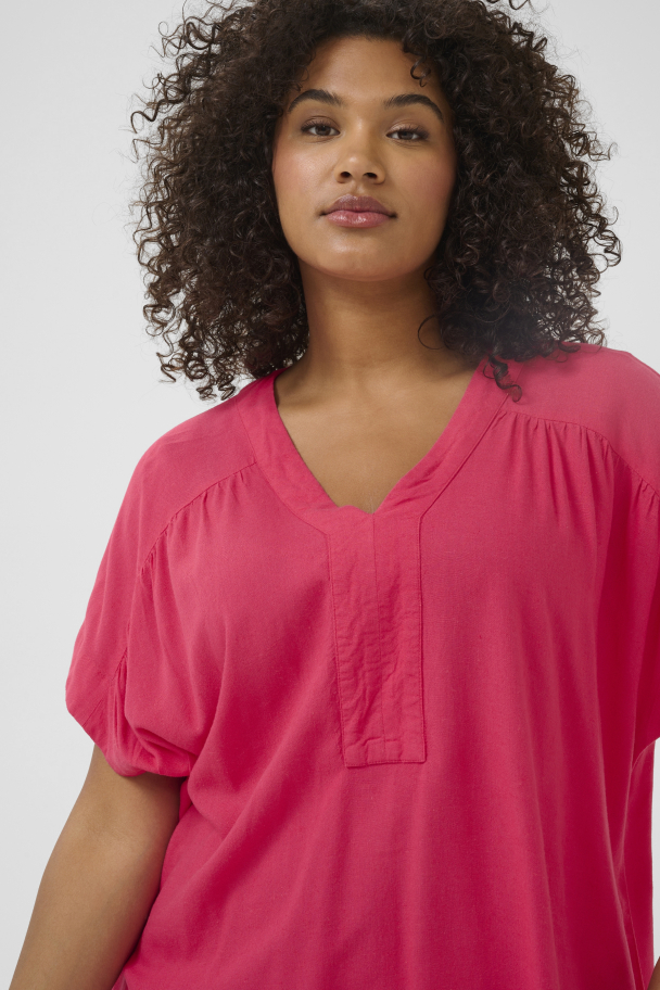 Kaffe Curve Mille bluse i linblanding - Image 6
