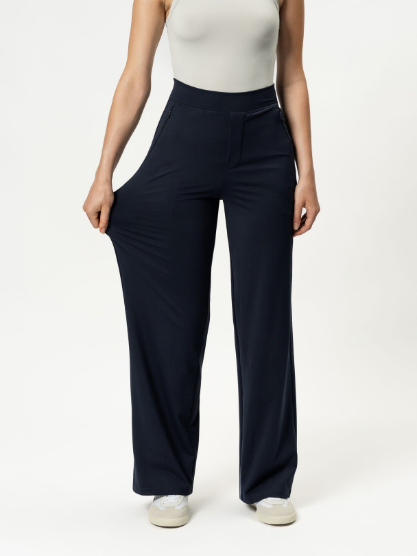 Asana Relaxed Straight Pant Navy - Image 2
