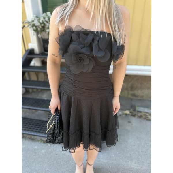 Tulle Mini Dress - Black 