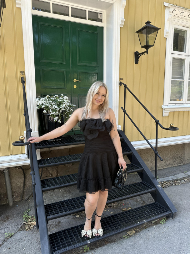 Tulle Mini Dress - Black  - Image 2
