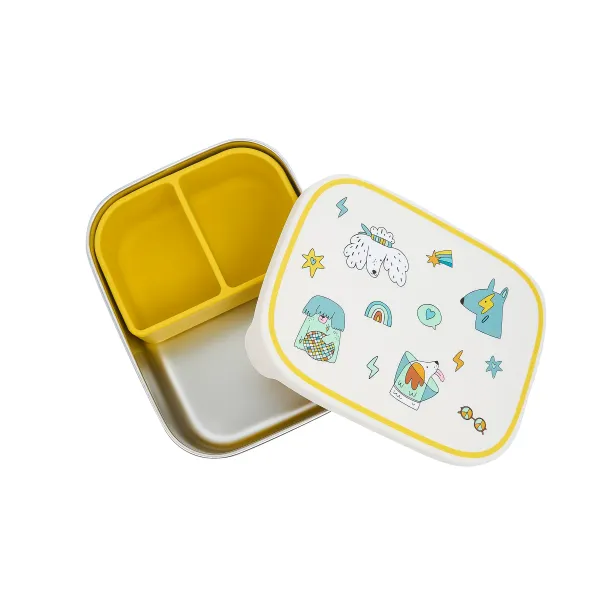 Stainless steel lunchbox - Funky Dogs 