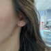 Gull m. cubic zirkonia - 3mm