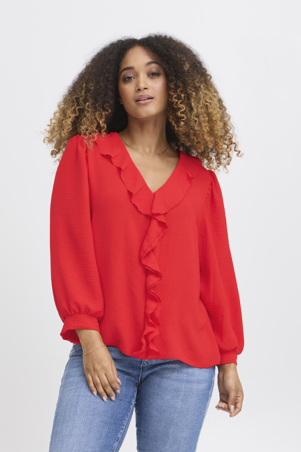 SBbelmo Bluse Rød - Image 1