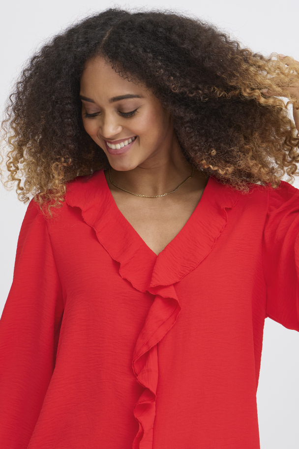 SBbelmo Bluse Rød - Image 3