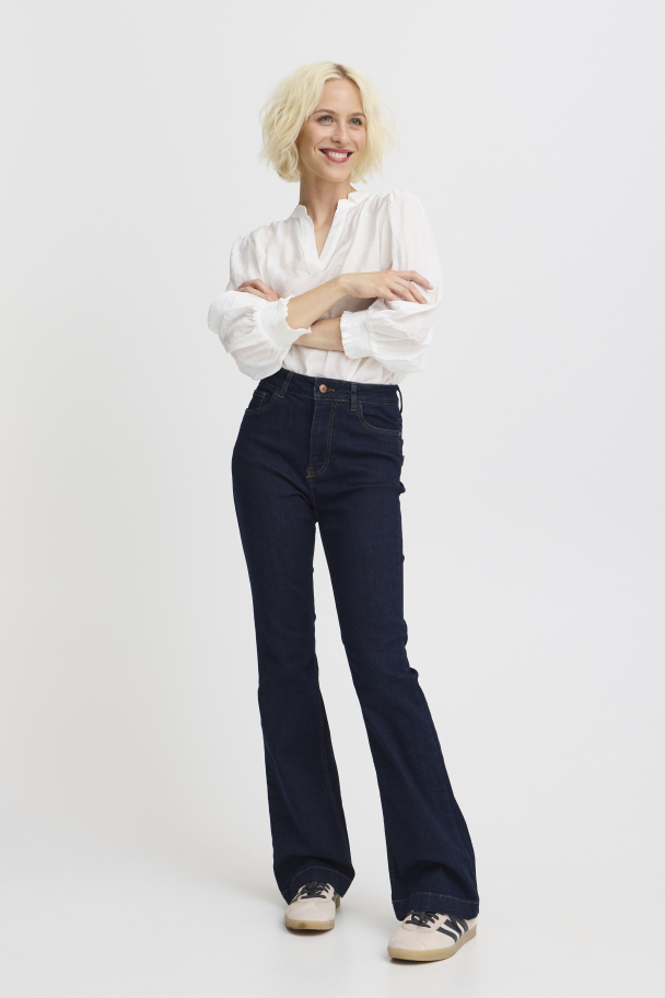 PZbecca UHW Bootcut Leg Mørk Blå 30" - Image 2