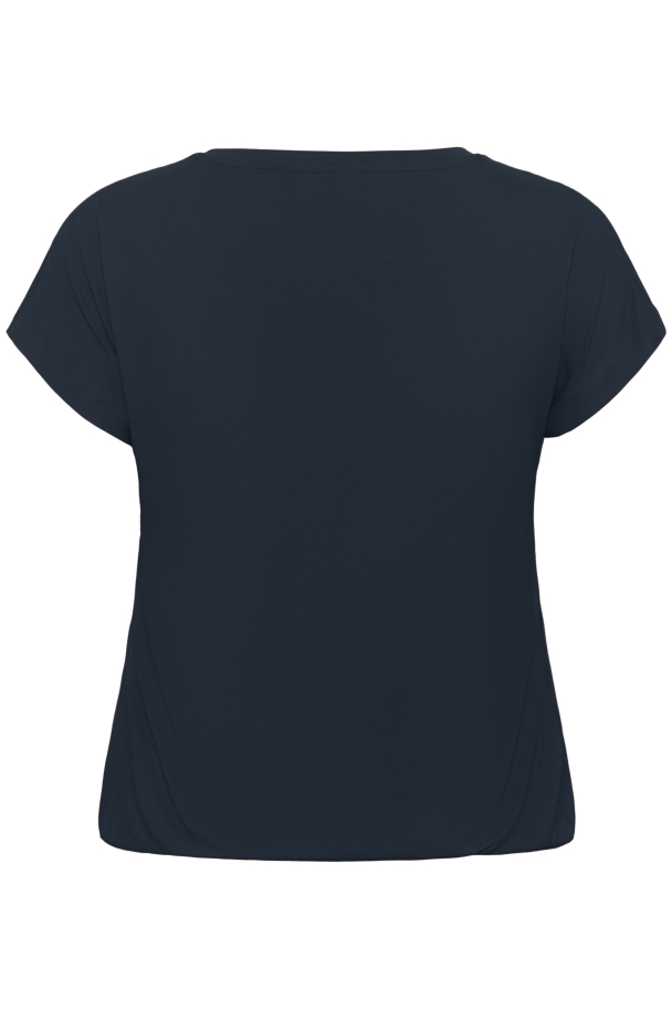 Kaffe Curve Jena t-skjorte med strikk - Image 3