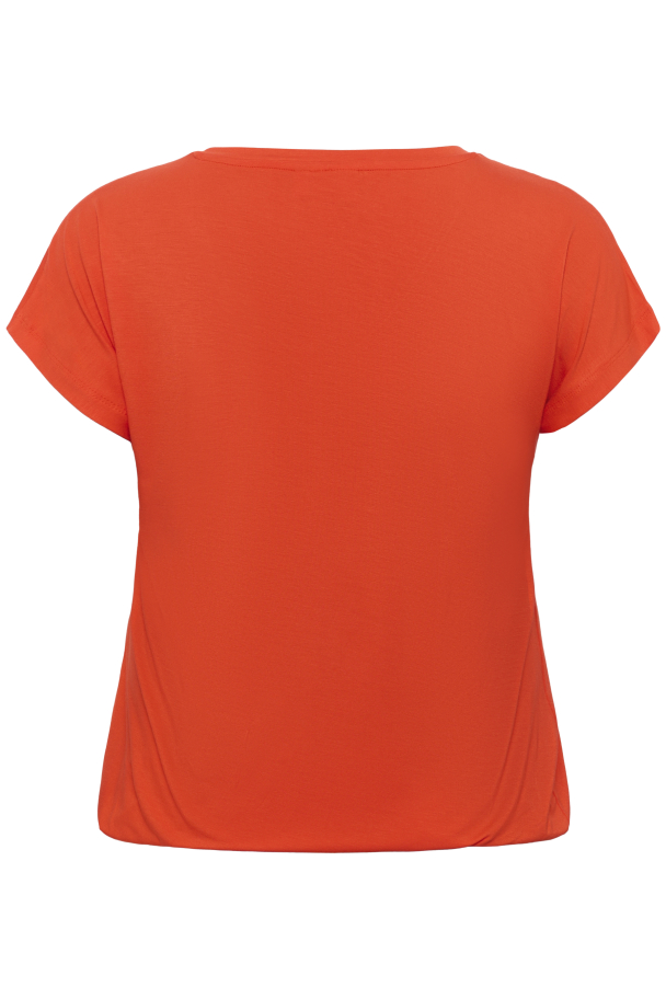 Kaffe Curve Jena t-skjorte med strikk - Image 3