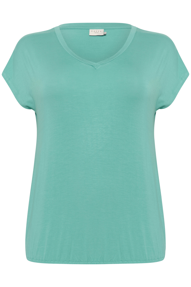 Kaffe Curve Jena t-skjorte med strikk - Image 5