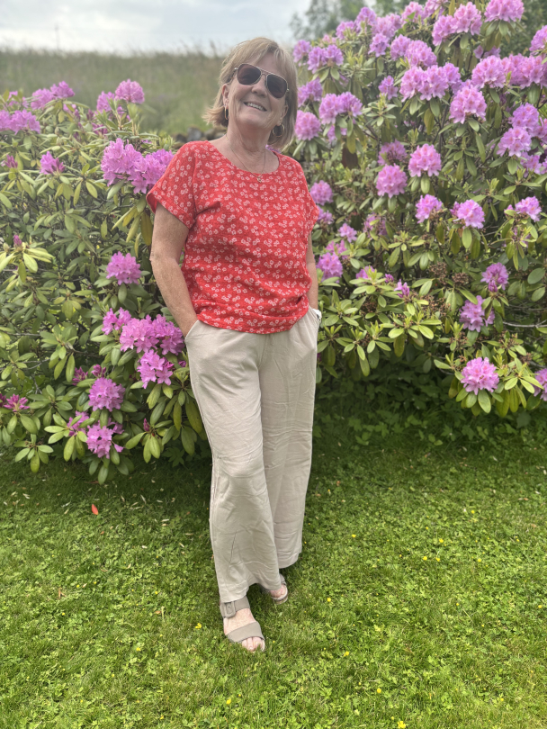 SBalexa T-skjorte Blomster Rød - Image 1