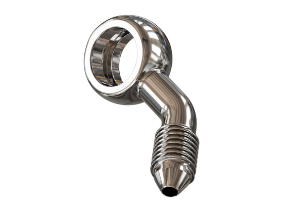 Slimline banjo fitting 3/8" or M10 compound right