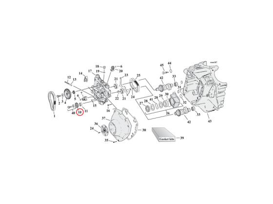 cam drive gear 17T