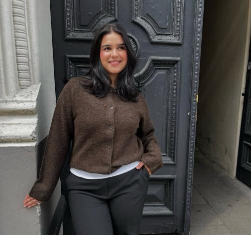 Lulu New Knit Cardigan Brown