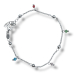 Armbånd m. fargede steiner