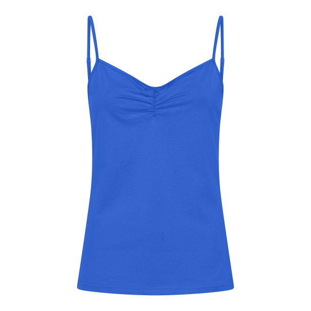 Singlet m/regulerbare stropper Blå