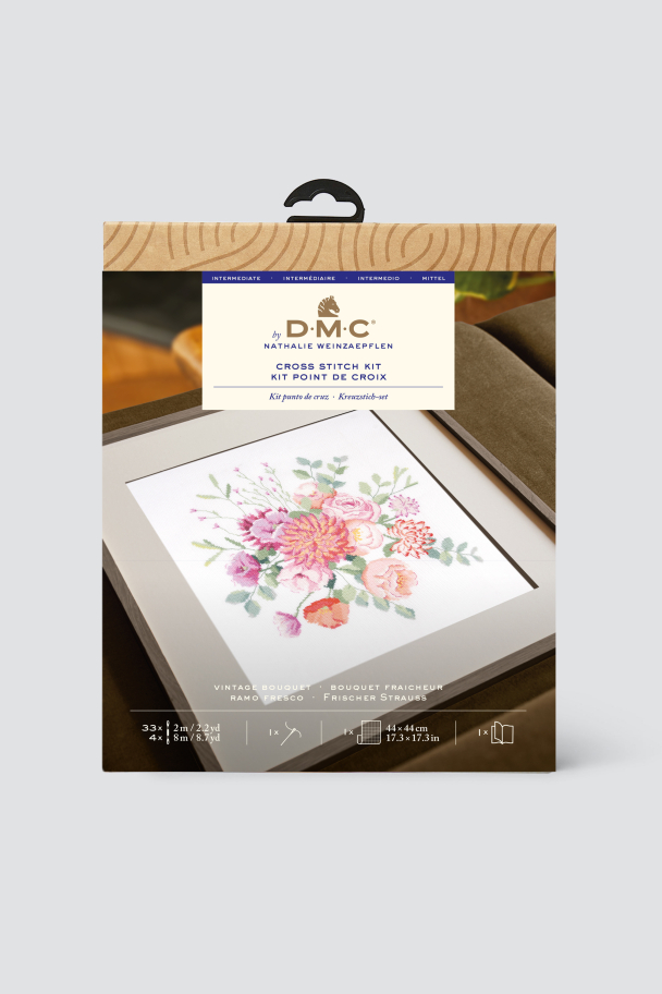 DMC DESIGNER COLLECTION BRODERI-KIT VINTAGE BOUQUET - Image 1