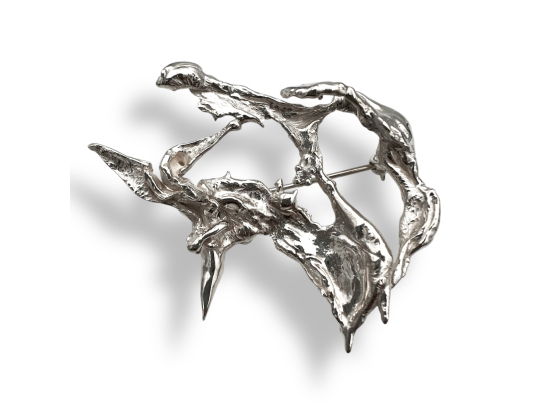UT AV VANN - Brosje m. diamant