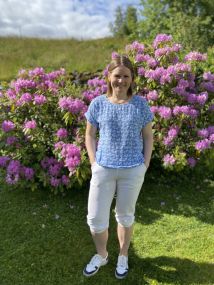 SBalexa T-skjorte Blomster Blå