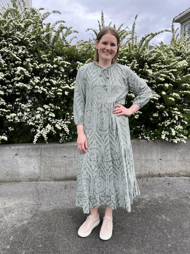 SBalexa Lace Long Dress Grønn - Image 1