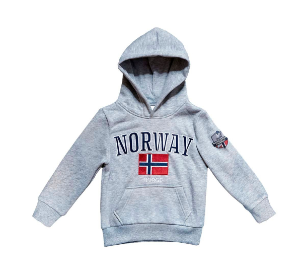 Hettegenser til barn, Norway, lysegrå