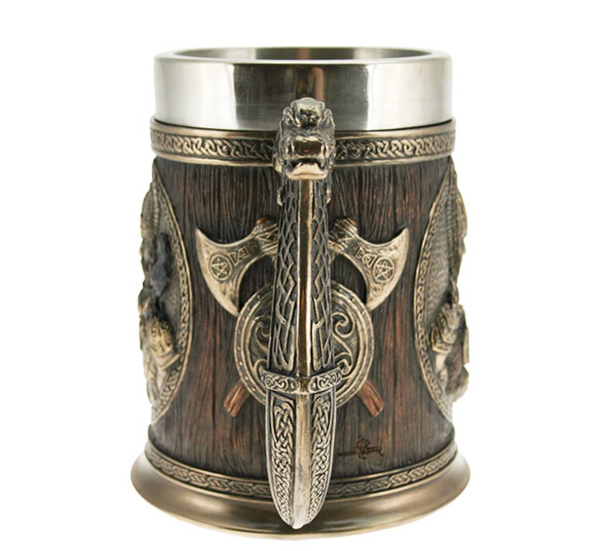 Vikingkrus med vikinger og økser  - Image 4