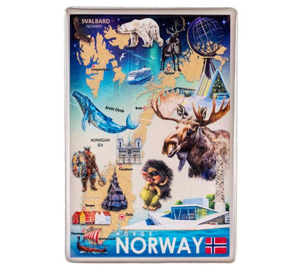 Magnet Norge, retro 