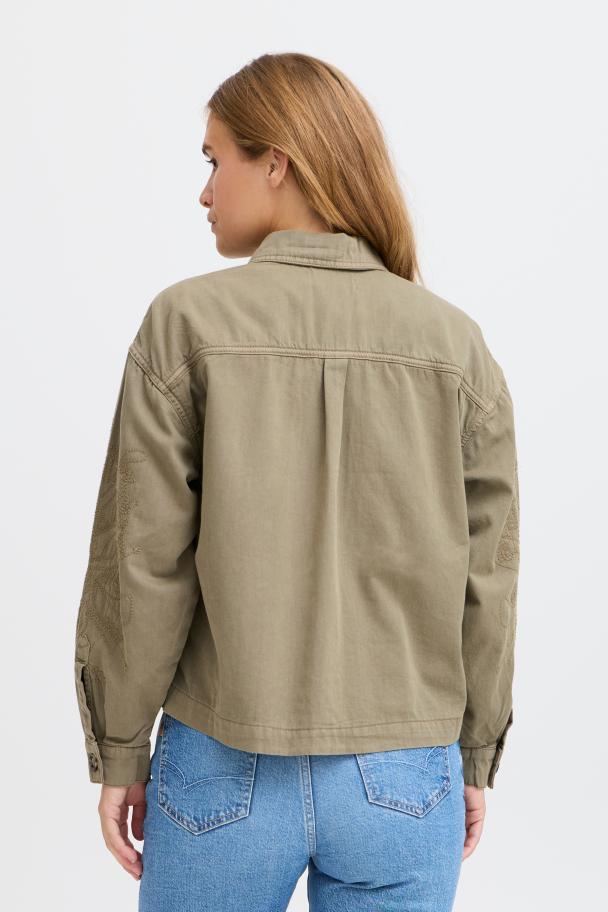 PZlaina Denim Jakke Grønn - Image 2